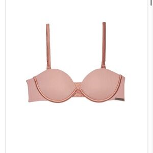 Fleur du Mal tan le stretch micro multi way bra, 36A